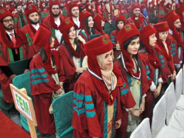 jubilation students sat in rows ready to begin the next chapter of their lives by entering the working world photo athar khan express jubilation students sat in rows ready to begin the next chapter of their lives by entering the working world photo athar khan express