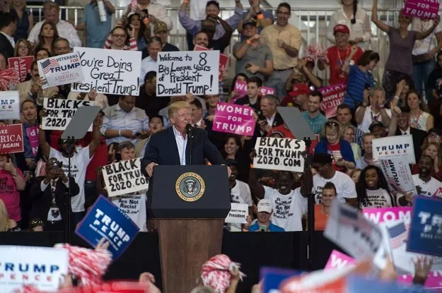 us president donald trump addresses a rally at the orlando melbourne international airport on february 18 2017 in melbourne florida photo afp us president donald trump addresses a rally at the orlando melbourne international airport on february 18 2017 in melbourne florida photo afp