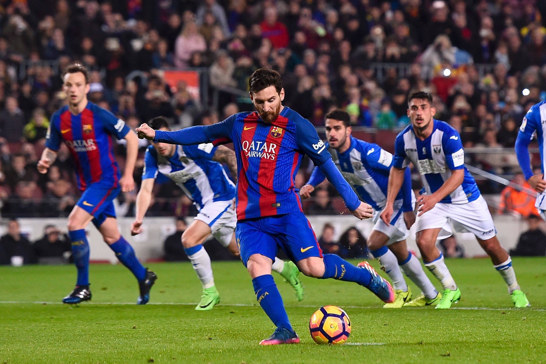 messi ensured barca did move back up to second in la liga and close to within a point of leaders real madrid photo afp