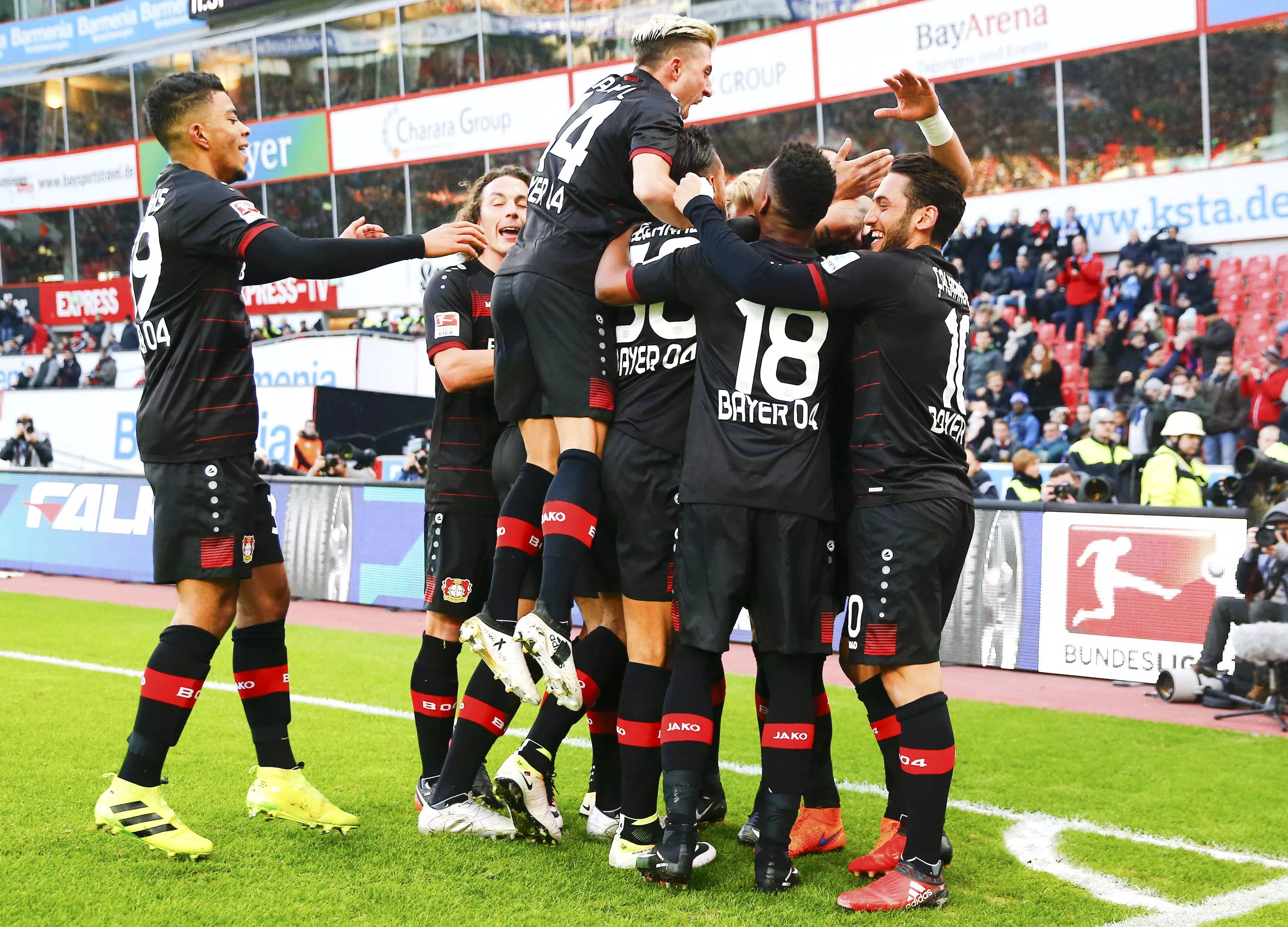 leverkusen players during a match against berlin photo reuters leverkusen players during a match against berlin photo reuters