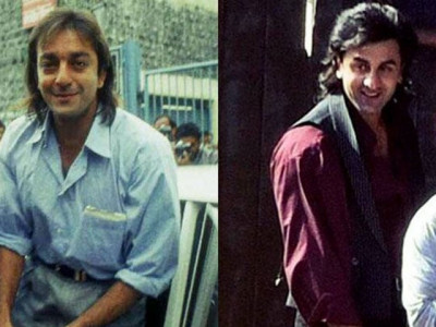 ranbir kapoor s first look as sanjay dutt from biopic is finally out