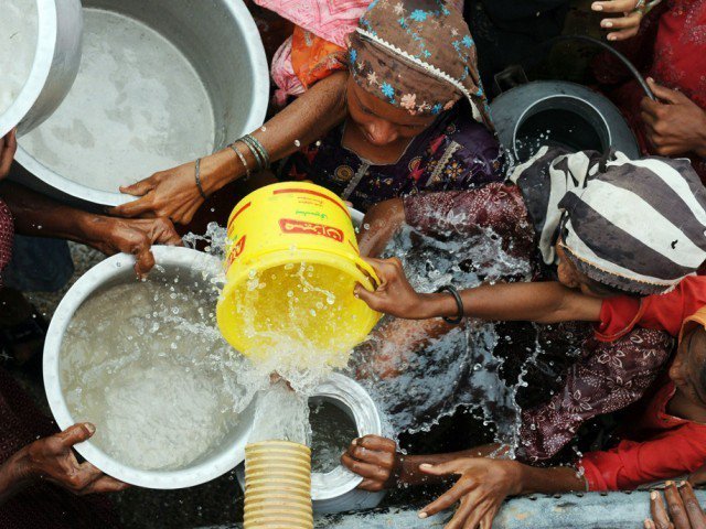 speakers at the conference suggest ways to help overcome water scarcity photo afp