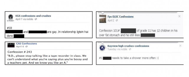 next level bullying facebook confessions pages have made life miserable for several students as their whole names appear on the pages for everyone to see photos facebook next level bullying facebook confessions pages have made life miserable for several students as their whole names appear on the pages for everyone to see photos facebook
