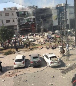 eight dead as mystery blast wrecks lahore cafe