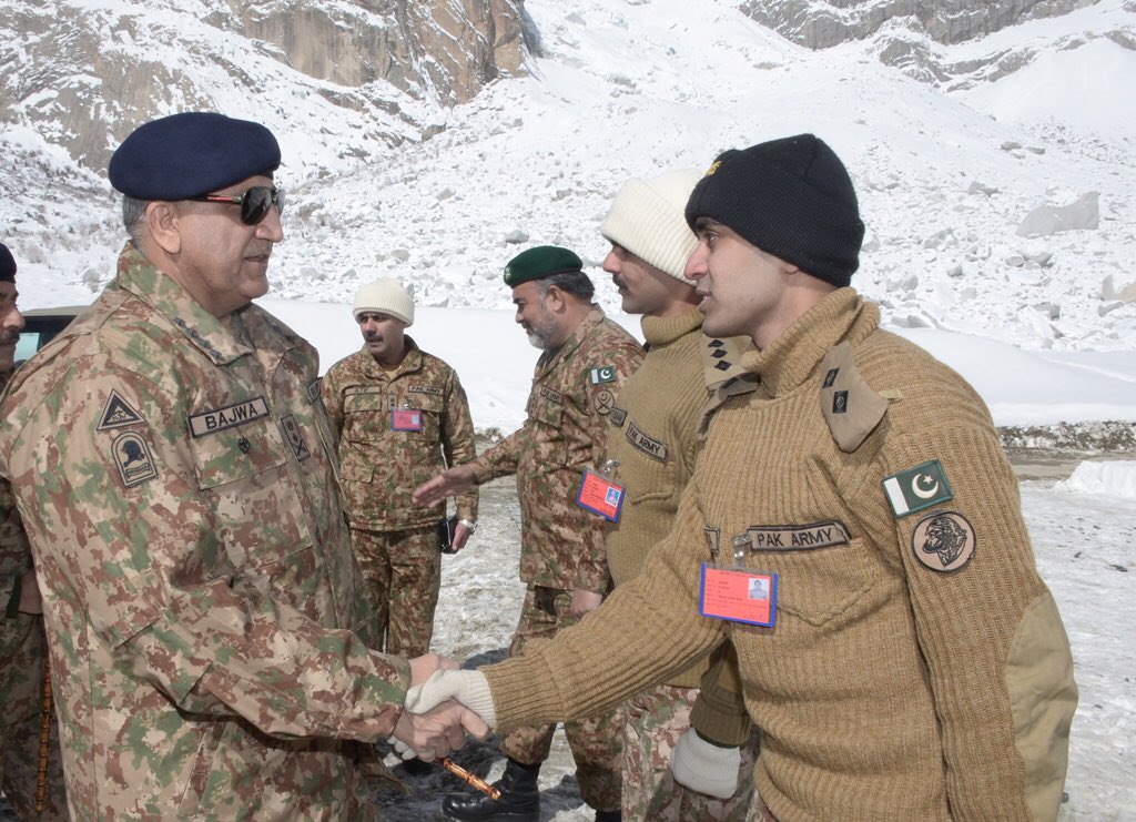 army chief meets troops deployed in siachen on thursday photo ispr