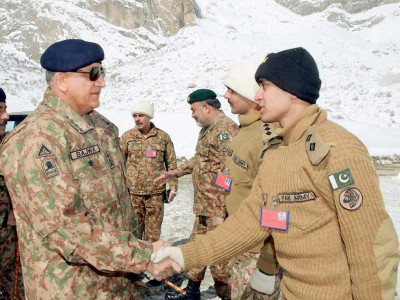 gilgit visit army prepared to avert threat from east says coas