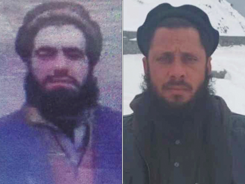 handout photos of the two high profile terrorists killed near the pak afghan border photo inp