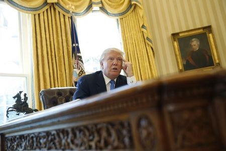 us president trump is interviewed by reuters in the oval office at the white house in washington us photo reuters