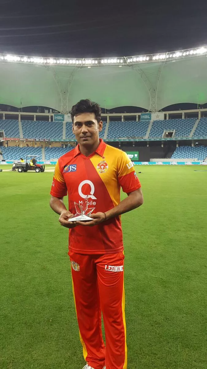 sami who turned 36 gave away only three runs from final over and picked up the man of the match award for his heroics photo courtesy psl sami who turned 36 gave away only three runs from final over and picked up the man of the match award for his heroics photo courtesy psl