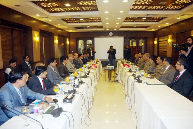 punjab chief minister shahbaz sharif presiding over apex committee meeting in lahore on sunday february 26 2017 photo twitter com govtofpunjab