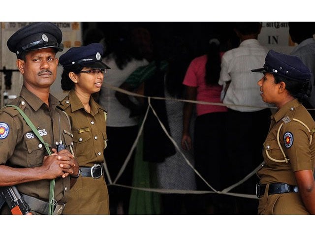 a file photo of sri lanka 039 s police personnel photo afp