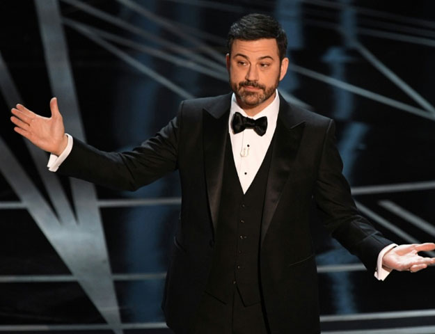 oscars host jimmy kimmel thanked donald trump for helping to take the heat off hollywood and its annual gala afp mark ralston