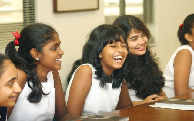 six girls have come from the ladies college colombo to the cas school as part of the nelson mandela peace fellowship programme each year class nine students from sri lanka come to this school photos athar khan express