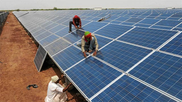 ceo ashar aziz pitches solar power as pakistan s solution to power crisis photo afp