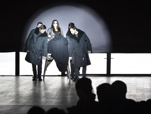 ukrainian model alexandra kutas who is in a wheelchair since birth due to cerebral palsy presents a creation during a fashion show of ukrainian fashion designer fedir vozianov during the ukrainian fashion week in kiev on february 3 2017 photo afp ukrainian model alexandra kutas who is in a wheelchair since birth due to cerebral palsy presents a creation during a fashion show of ukrainian fashion designer fedir vozianov during the ukrainian fashion week in kiev on february 3 2017 photo afp