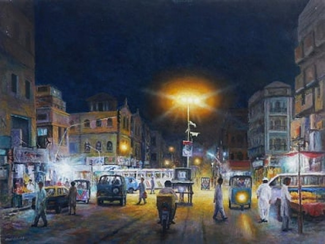 artist hanif shahzad used the medium of oil on canvas for his paintings photos courtesy artciti gallery artist hanif shahzad used the medium of oil on canvas for his paintings photos courtesy artciti gallery