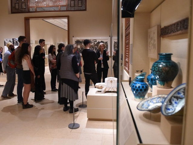people listen to curators at the metropolitan museum of art february 24 2017 photo afp people listen to curators at the metropolitan museum of art february 24 2017 photo afp