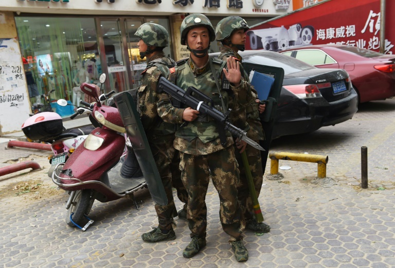 unrest continues in the uighur homeland of xinjiang province despite tight security photo afp