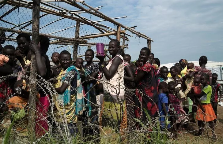 south sudanese women and children queue to receive emergency food at the united nations protection of civilians poc site 3 hosting about 30 000 people displaced during the recent fighting in juba south sudan july 25 2016 reuters adriane ohanesian south sudanese women and children queue to receive emergency food at the united nations protection of civilians poc site 3 hosting about 30 000 people displaced during the recent fighting in juba south sudan july 25 2016 reuters adriane ohanesian