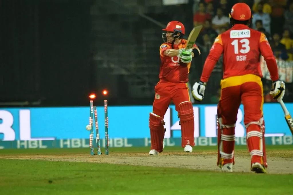 brad haddin was bowled by mohammad amir photo courtesy psl brad haddin was bowled by mohammad amir photo courtesy psl
