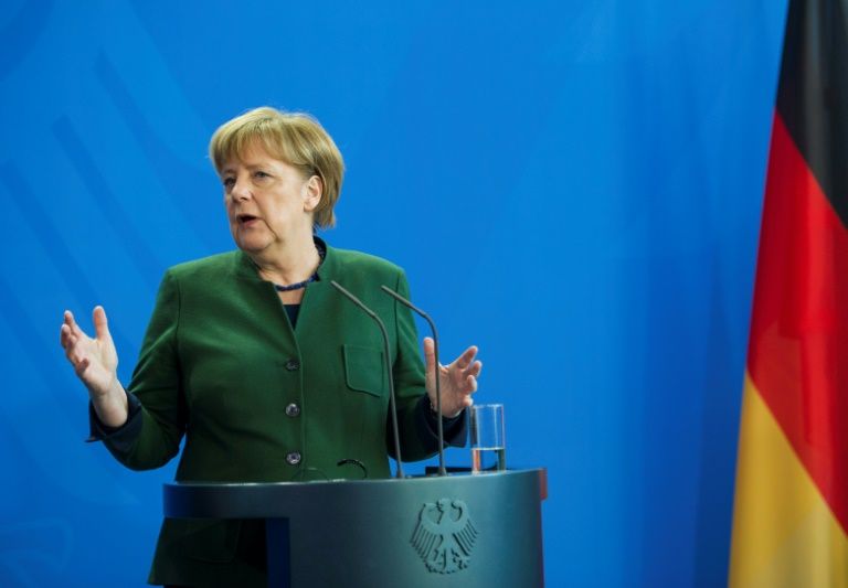 german chancellor angela merkel who faces elections in september has been under intense pressure to reduce the number of asylum seekers coming to germany photo afp