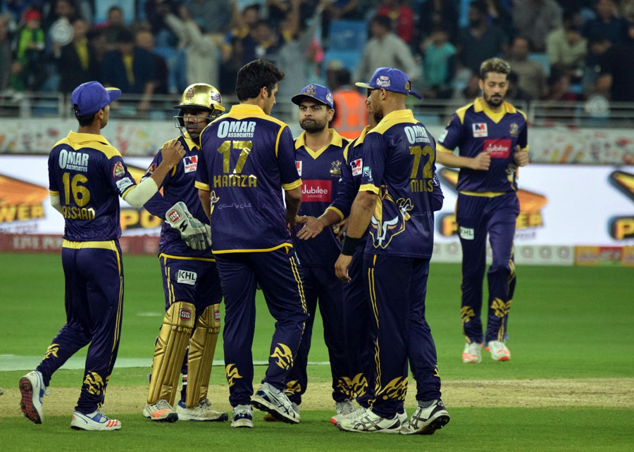 quetta gladiators defeated peshawar zalmi by just one run to go through psl final photo courtesy pcb