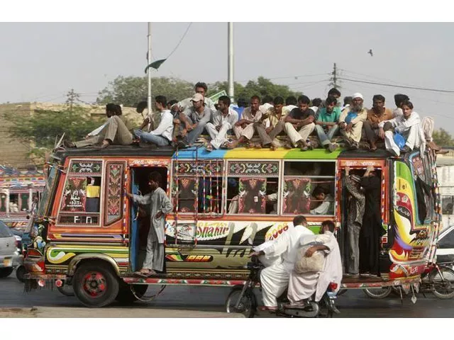 people travel on a bus in karachi on september 17 2008 photo reuters people travel on a bus in karachi on september 17 2008 photo reuters
