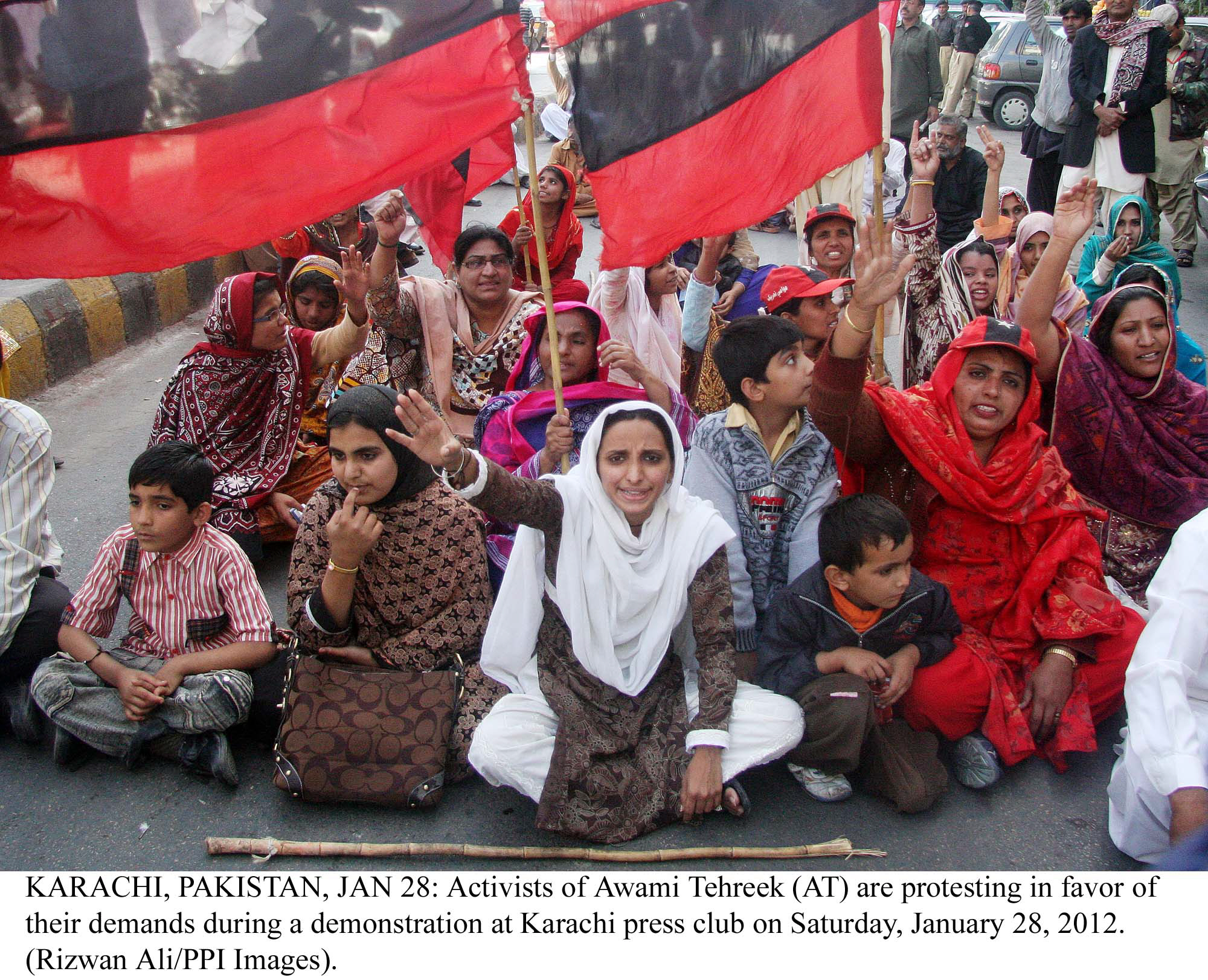 awami tehreek observing a strike earlier in the month against the 20th amendment bill introduced by the muttahida qaumi movement in the national assembly photo ppi