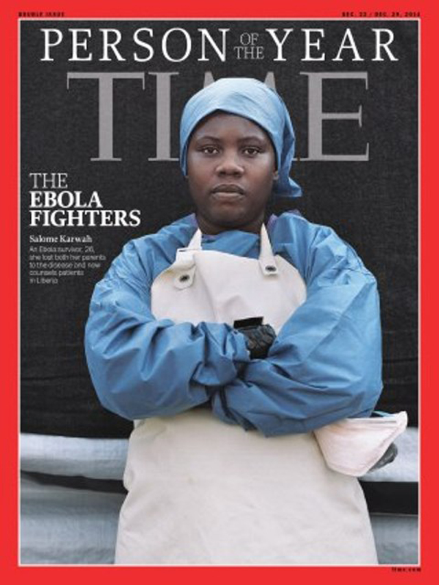 salom karwah was one of five people featured on the time magazine cover for their work battling ebola photo time magazine cover