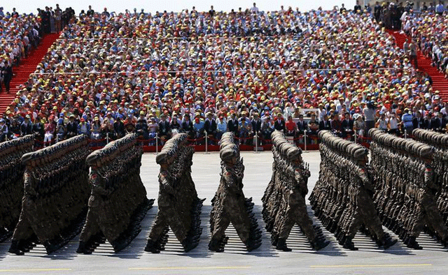 soldiers of china 039 s people 039 s liberation army pla march during the military parade to mark the 70th anniversary of the end of world war two in beijing china september 3 2015 photo reuters