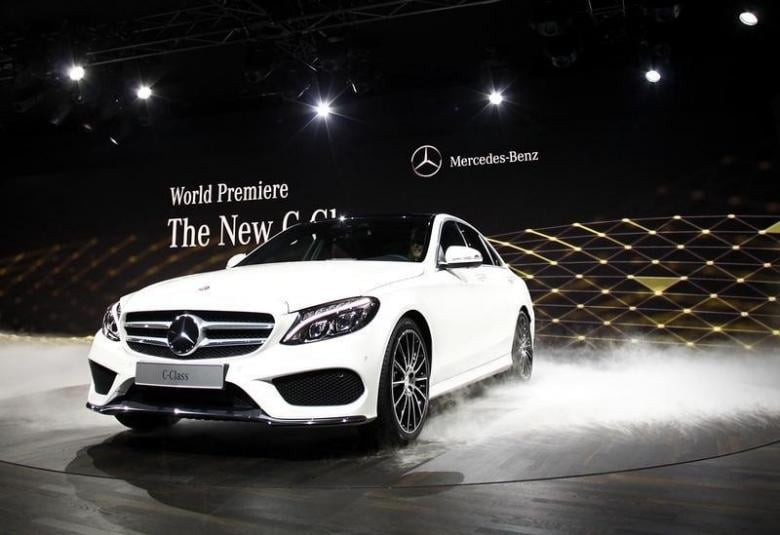 the new mercedes benz 2015 c class is displayed during a private preview for media at the westin book cadillac hotel in detroit michigan january 12 2014 on the eve of the 2014 north american international auto show photo reuters