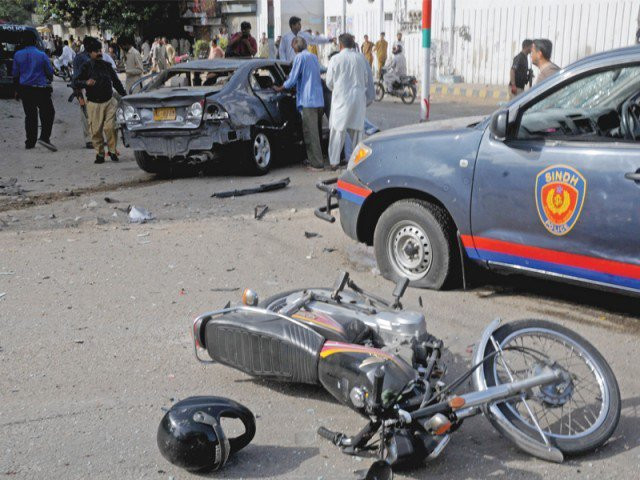 police said the two died in a collision of a motorcycle and a truck photo file