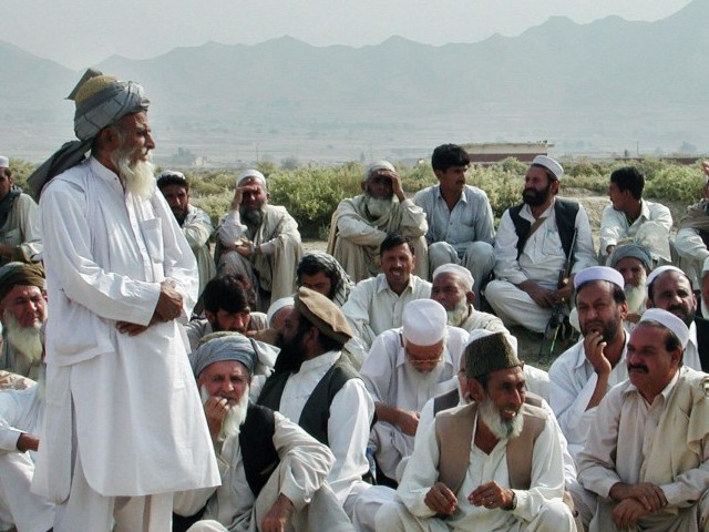 tribal elders at fata photo file