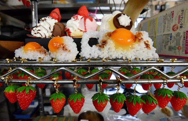 this picture taken on january 18 2017 shows plastic strawberry earrings made at the studio of fake food hatanaka in tokorozawa a suburb of tokyo photo afp this picture taken on january 18 2017 shows plastic strawberry earrings made at the studio of fake food hatanaka in tokorozawa a suburb of tokyo photo afp