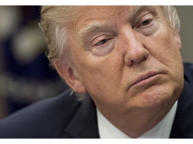 this file photo taken on february 14 2017 shows us president donald trump during a meeting with teachers school administrators and parents in the roosevelt room of the white house in washington dc photo afp