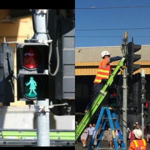 melbourne introduces female traffic light figures
