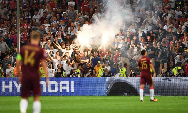 russian fans clashed before during and at the end of the england russia encounter in euro 2016 photo afp russian fans clashed before during and at the end of the england russia encounter in euro 2016 photo afp