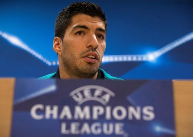 barcelona 039 s luis suarez during a press conference on march 7 2017 photo reuters barcelona 039 s luis suarez during a press conference on march 7 2017 photo reuters