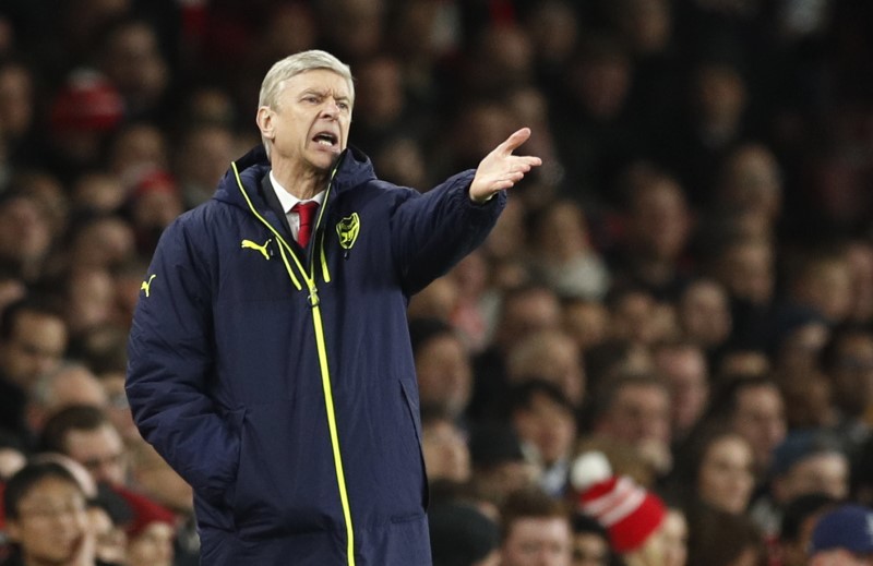 arsenal manager arsene wenger in action during match against bayern munich on march 7 2017 photo reuters