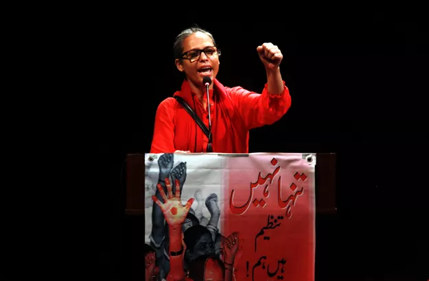 hbwwf general secretary zehra khan said an organised struggle is the only way for women to rise above the injustice in society photo athar khan express hbwwf general secretary zehra khan said an organised struggle is the only way for women to rise above the injustice in society photo athar khan express