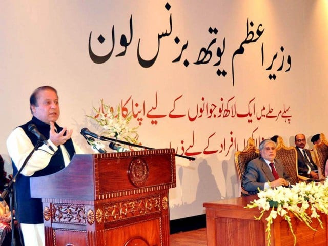 prime minister nawaz sharif addressing the launching ceremony of youth business loan scheme in islamabad on saturday photo pid prime minister nawaz sharif addressing the launching ceremony of youth business loan scheme in islamabad on saturday photo pid