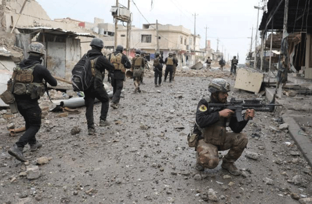 says iraq 039 s counter terrorism service assaults a west mosul neighbourhood early on friday photo reuters file