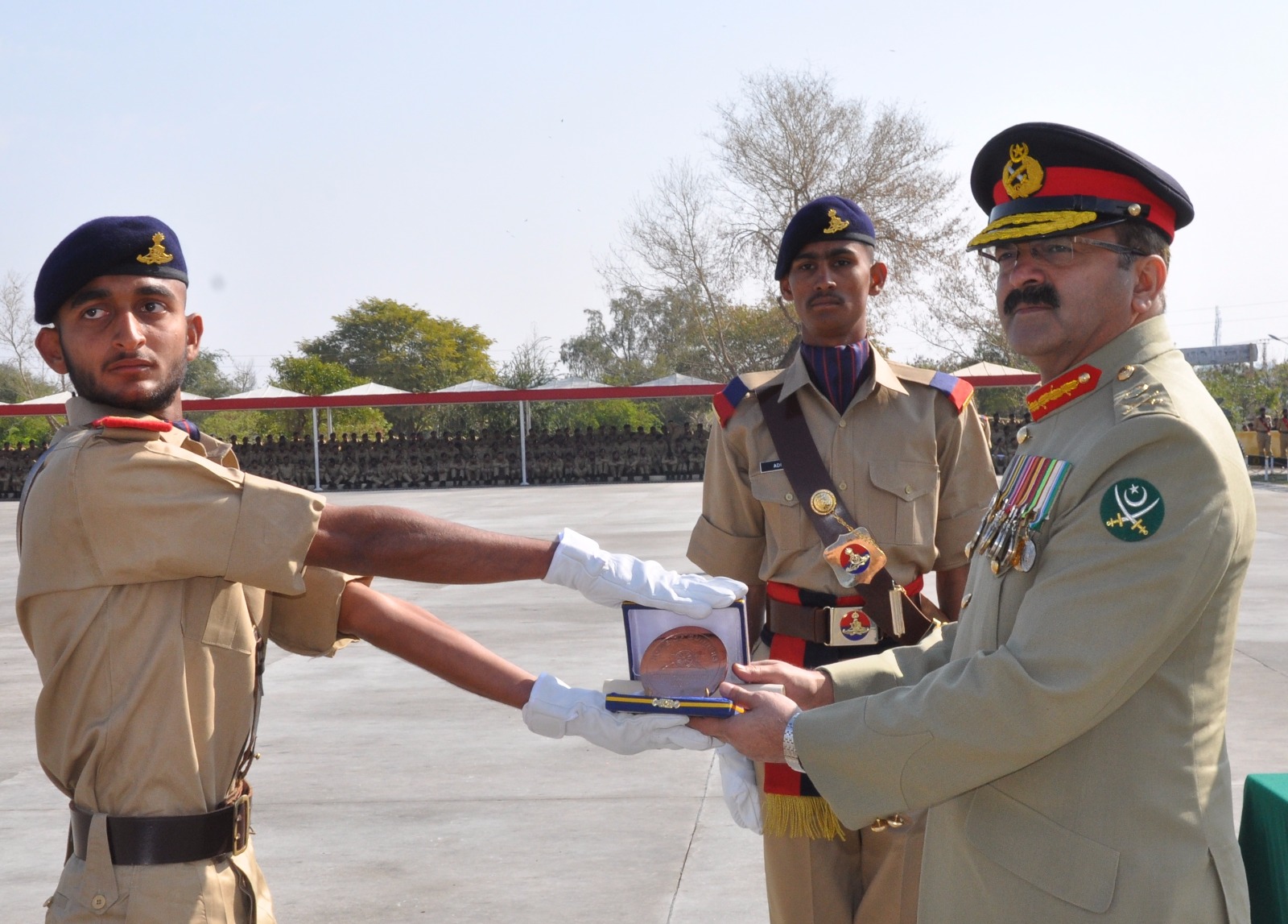 lt gen bilal akbar attends passing out parade at artillery centre attock on friday photo ispr