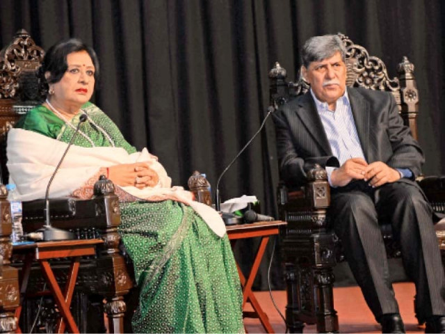 shabnam speaks with the audience at the ravians literary festival photo express shabnam speaks with the audience at the ravians literary festival photo express