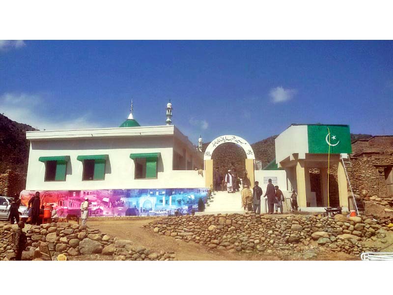 a view of the masjid e shuhada in ambar photo express