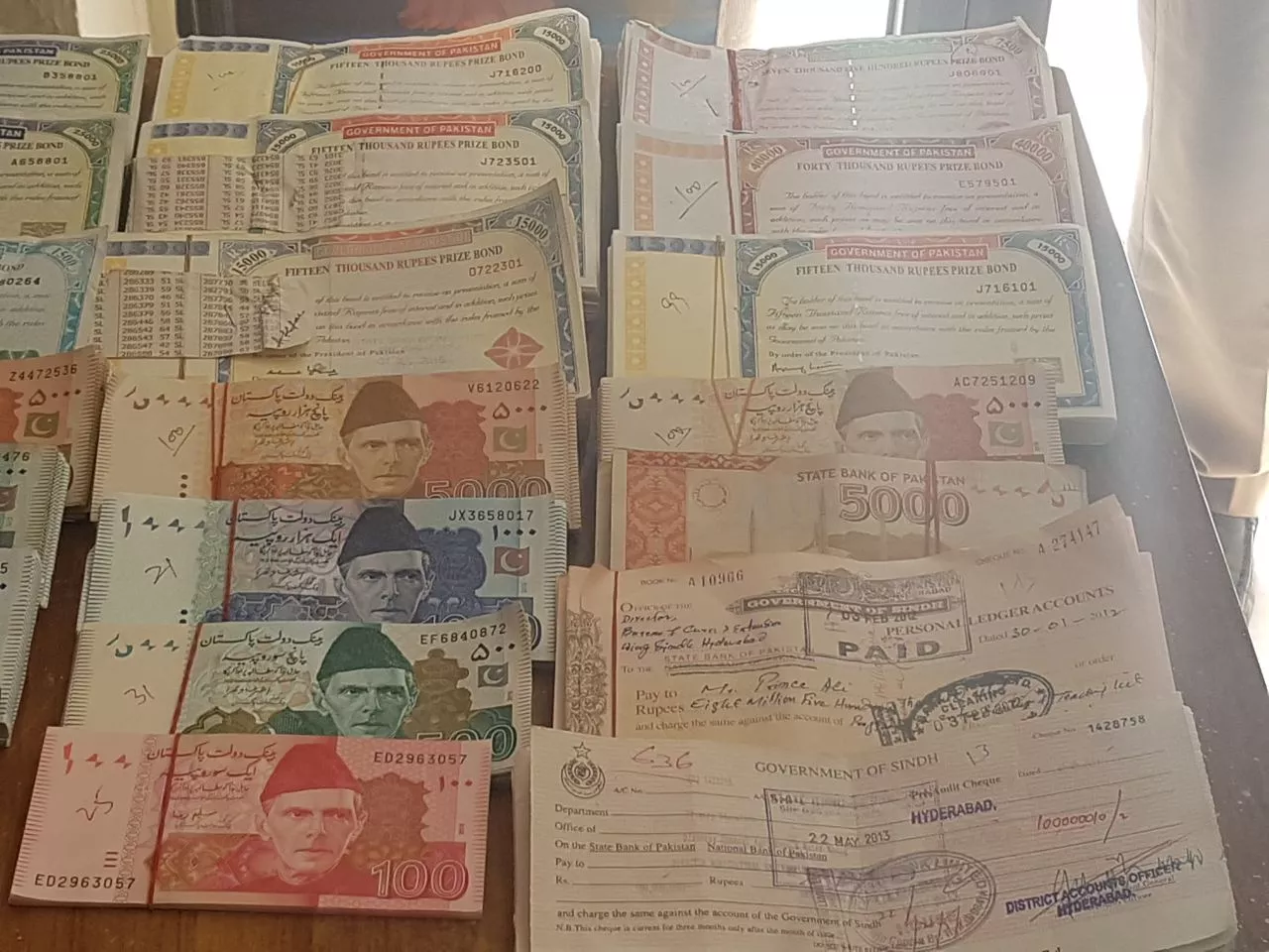 cash seized from the former accounts officer photo express cash seized from the former accounts officer photo express