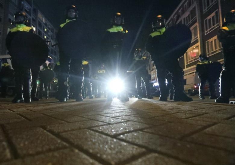 police block off the street outside the turkish consulate in rotterdam where a crowd gathered to await the arrival of the turkish family minister fatma betul sayan kaya who decided to travel to rotterdam by land after turkish foreign minister mevlut cavusoglu 039 s flight was barred from landing by the dutch government in rotterdam netherlands march 11 2017 photo reuters