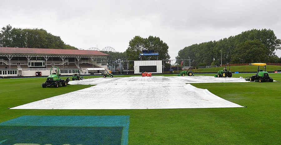 it was a bleak picture on the final morning in dunedin new zealand v south africa 1st test dunedin 5th day march 12 2017 photo afp