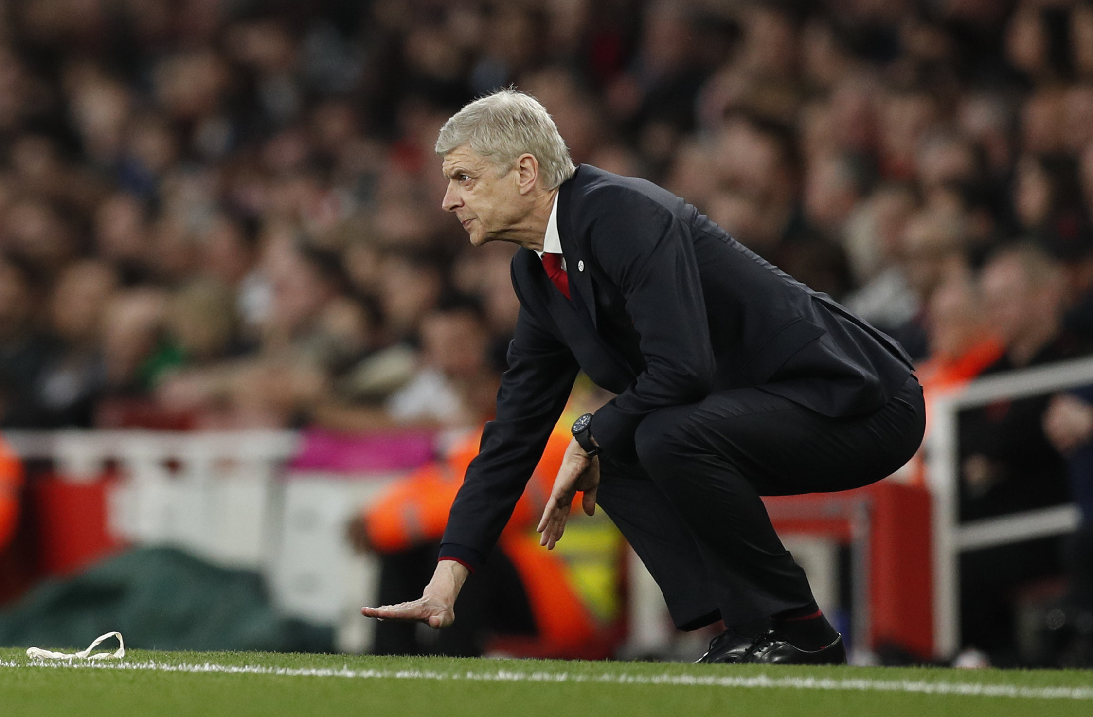 arsenal manager arsene wenger in action during the quarter final of the fa cup on march 11 2017 photo reuters