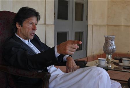 imran khan pakistani cricketer turned politician speaks during an interview at his residence in islamabad november 16 2011 photo reuters